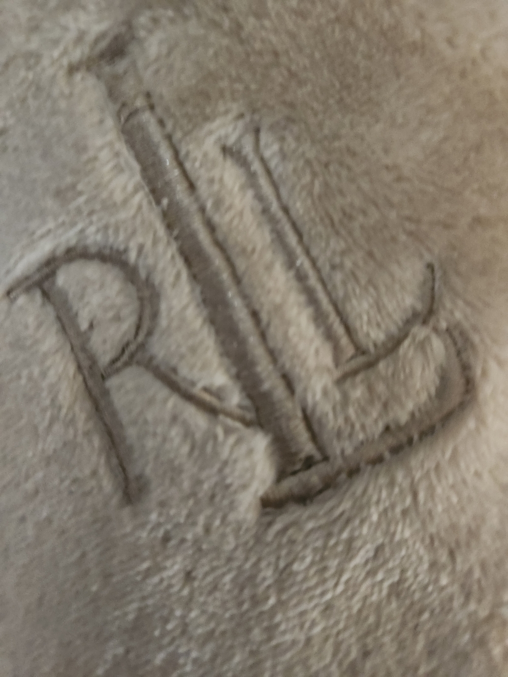 Ralph Lauren Plush Teddy Jacket in Light Beige with RL Embroidery